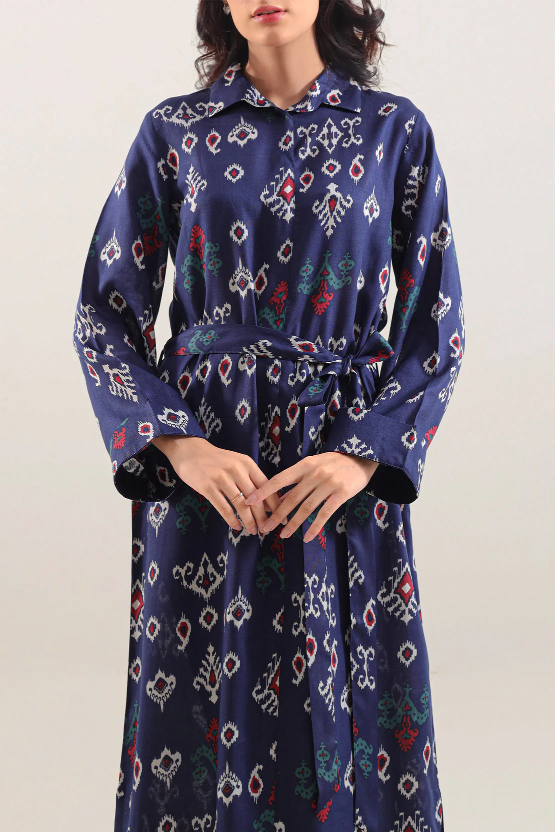 Printed Arabic Lawn Stitched Dress - Image 2