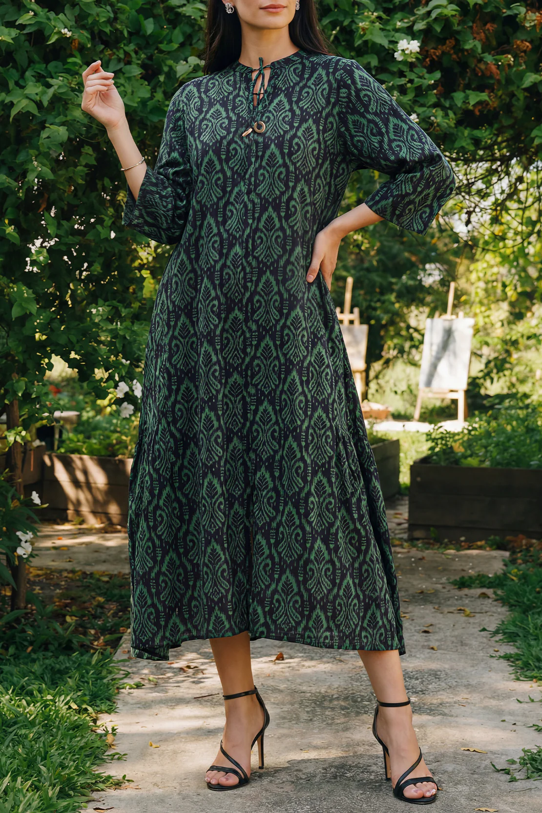 Printed Arabic Lawn Stitched Dress