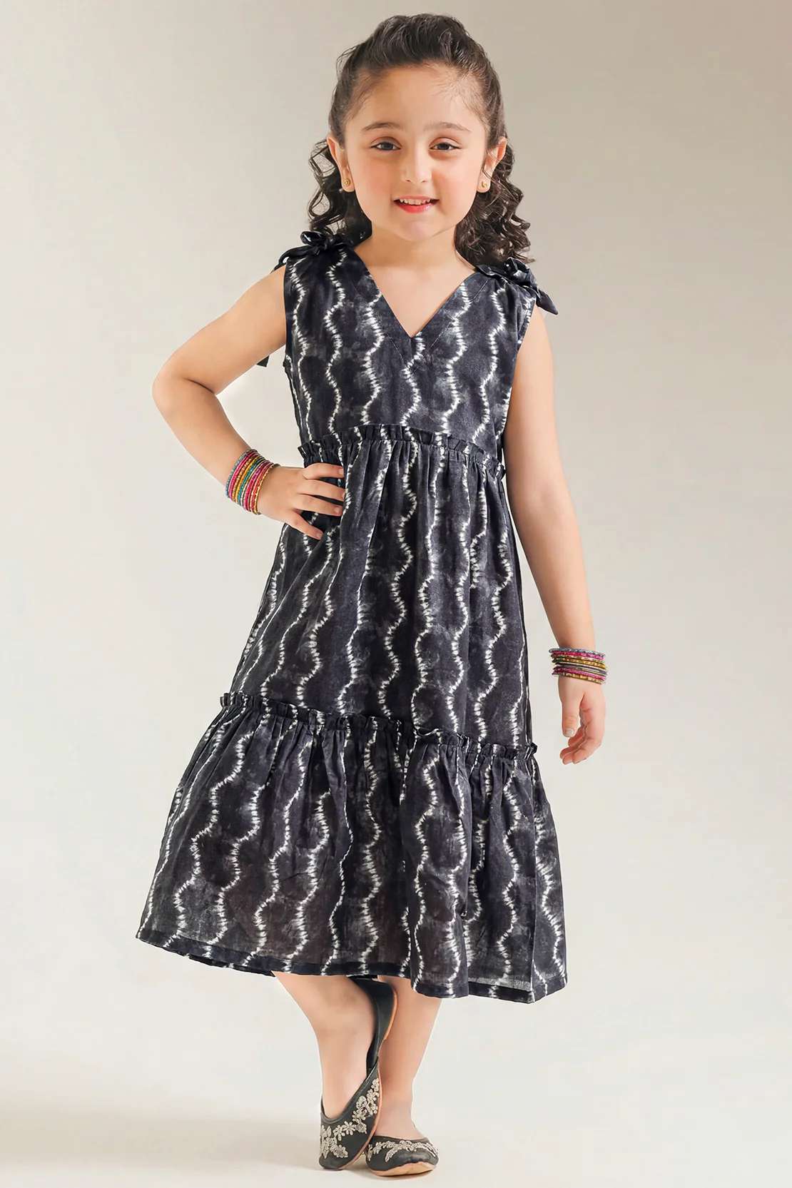 Printed Arabic Lawn Stitched Shirt For Kids