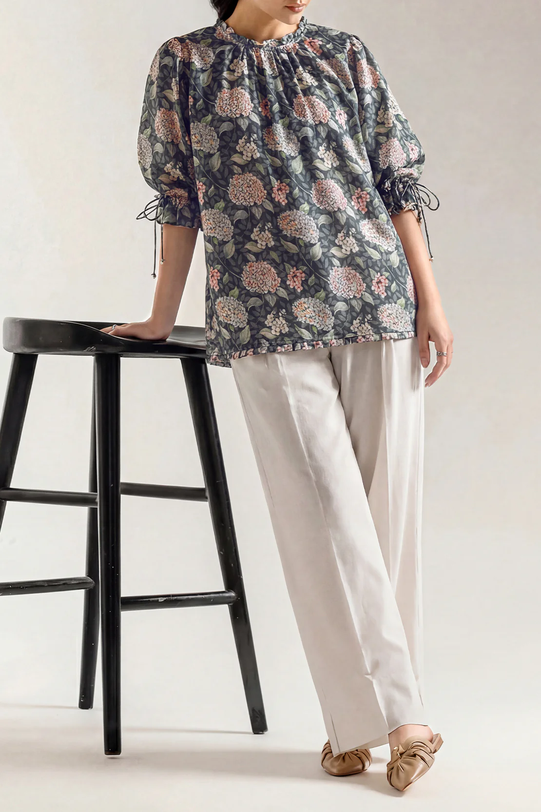 Printed Arabic Lawn Stitched Shirt