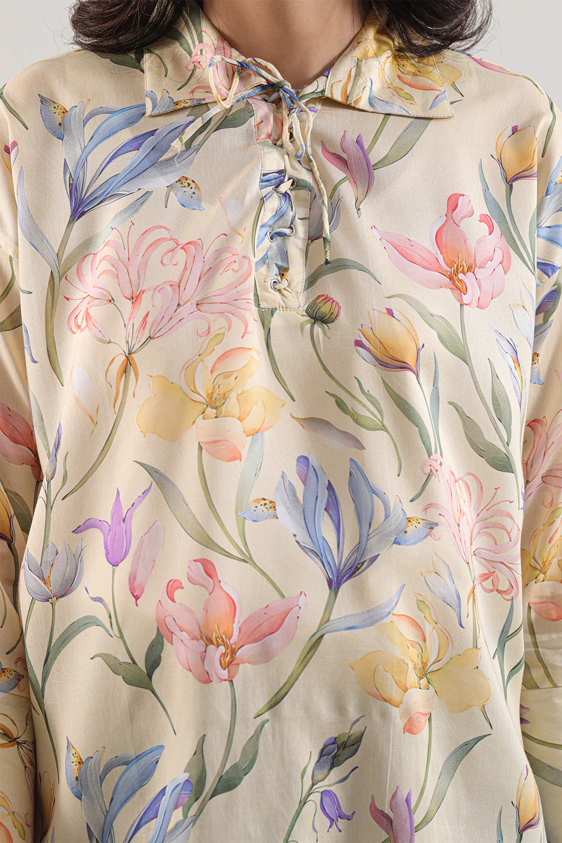 Printed Arabic Lawn Stitched Shirt - Image 5