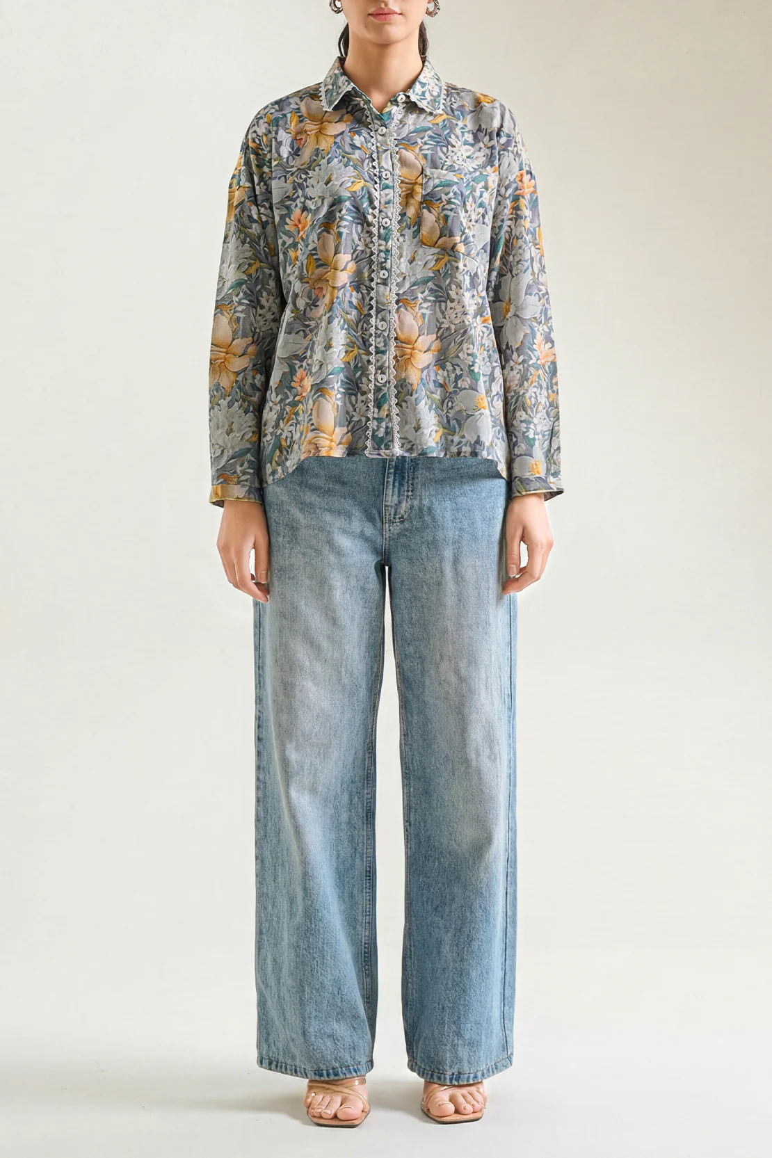 Printed Arabic Lawn Stitched Shirt