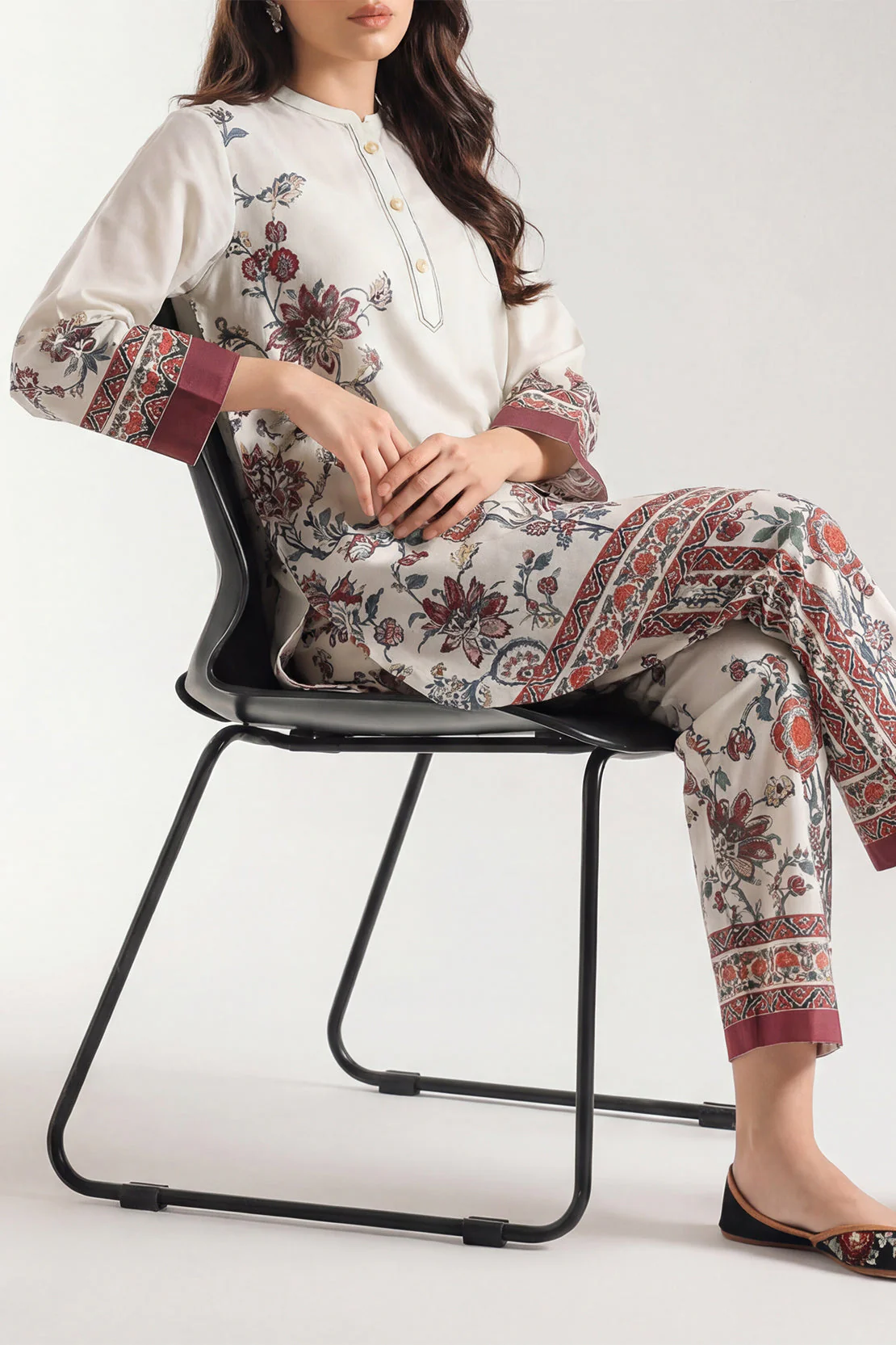 Printed Arabic Lawn Stitched Shirt