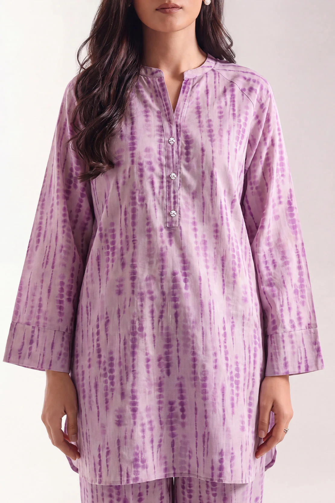 Printed Arabic Lawn Stitched Shirt - Image 3