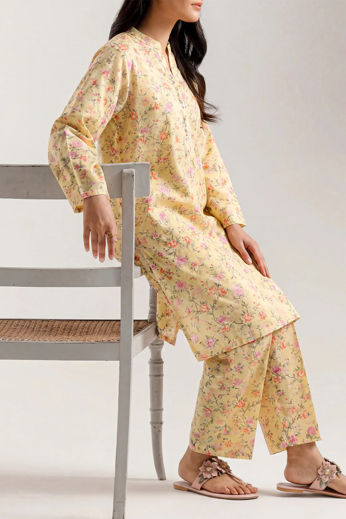 Printed Arabic Lawn Stitched Shirt