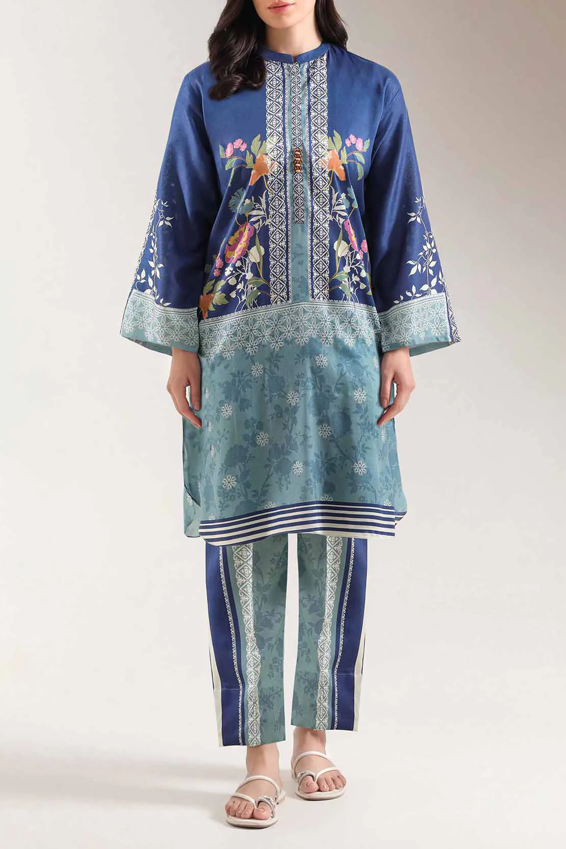 Printed Arabic Lawn Stitched Shirt
