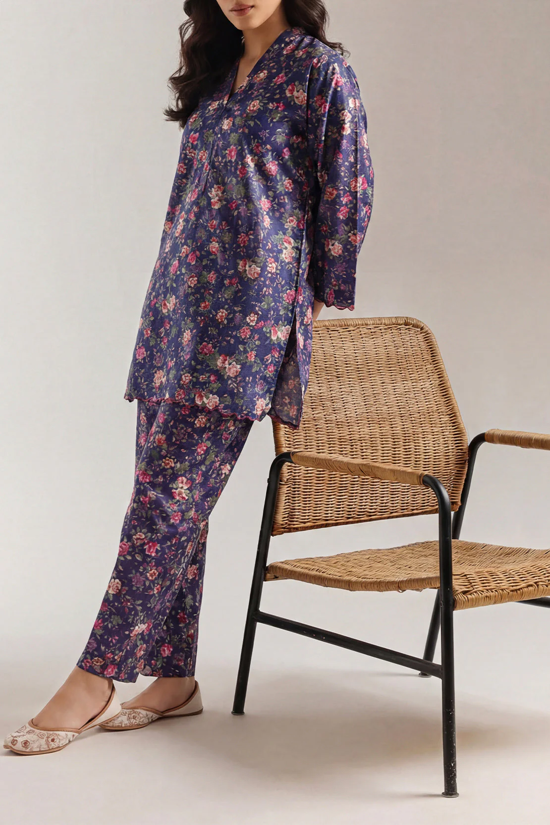Printed Arabic Lawn Stitched Shirt