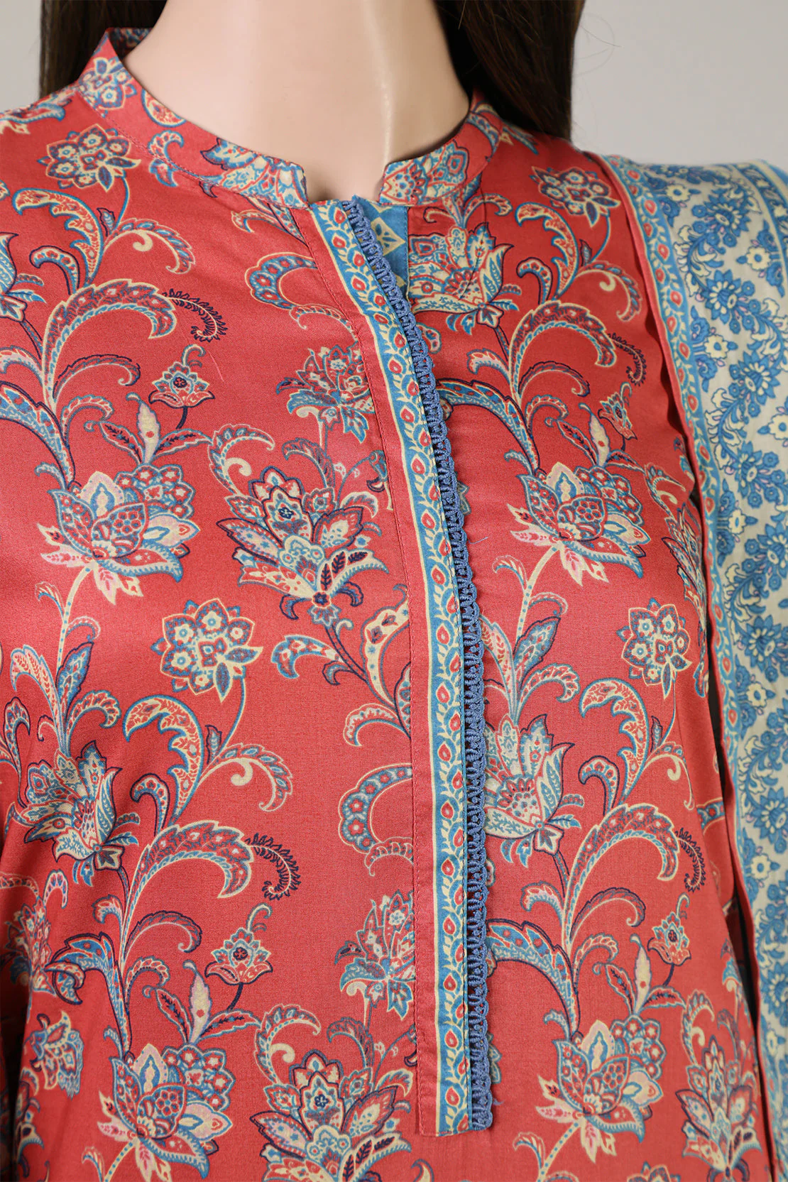 Printed Arabic Linen Stitched 3 Piece - Image 3