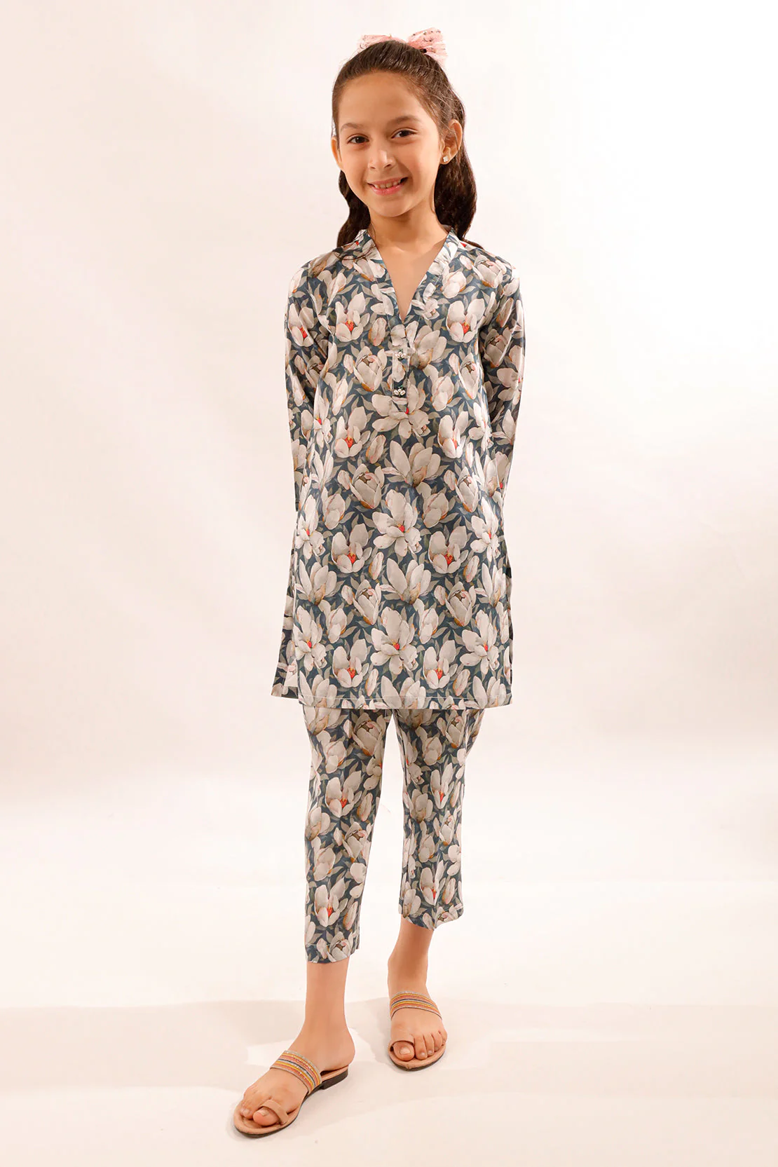 Printed Arabic Premium Lawn Stitched 1 Piece Shirt For Kids