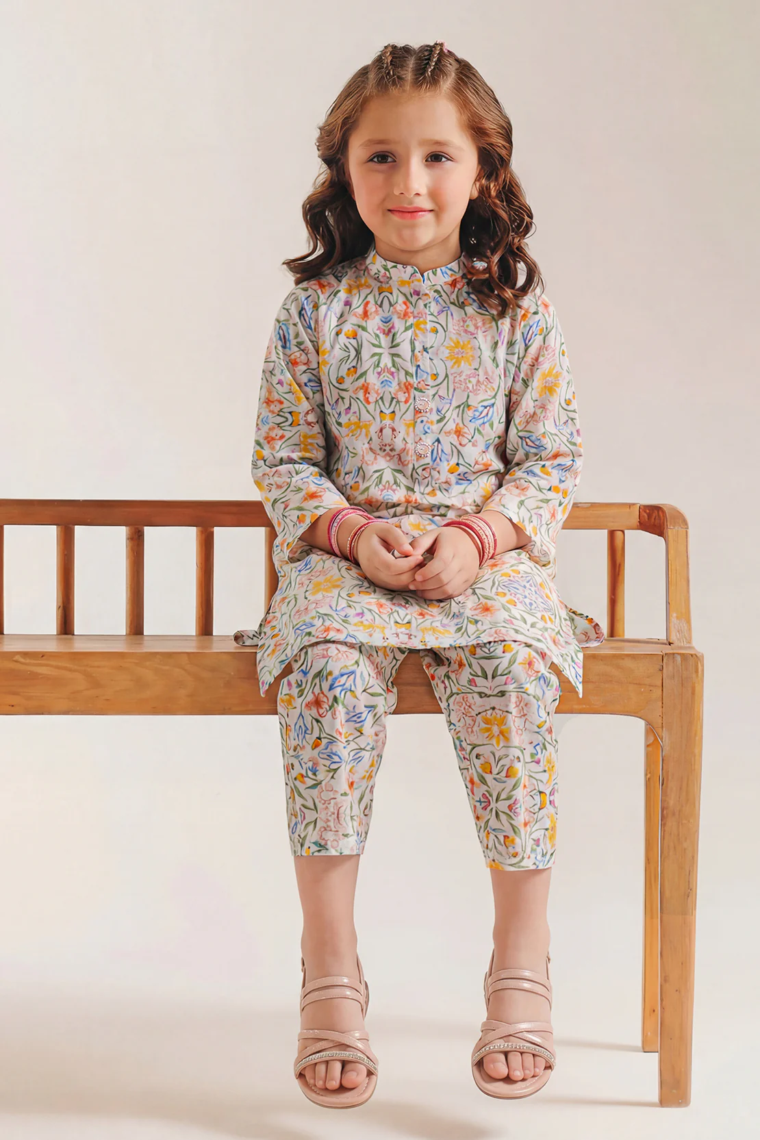 Printed Arabic Premium Lawn Stitched 2 Piece (Shirt/Trouser) For Kids