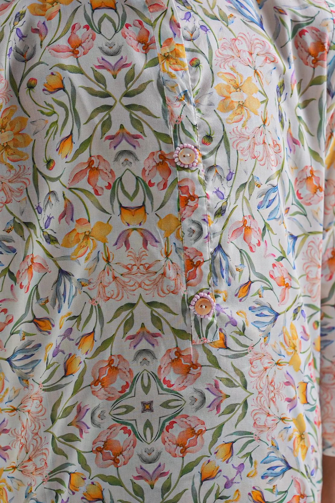 Printed Arabic Premium Lawn Stitched 2 Piece (Shirt/Trouser) For Kids - Image 4