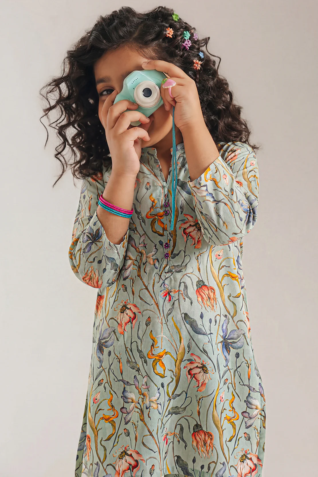 Printed Arabic Premium Lawn Stitched 2 Piece (Shirt/Trouser) For Kids