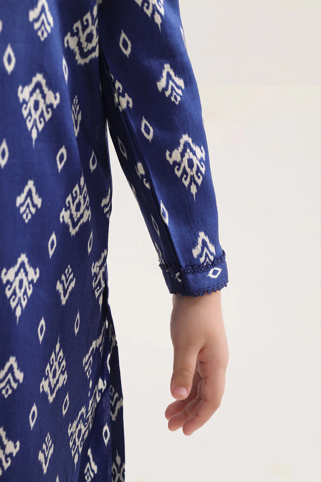 Printed Arabic Premium Lawn Stitched 2 Piece (Shirt/Trouser) For Kids - Image 4