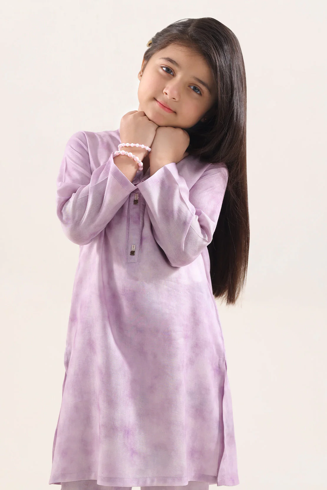Printed Arabic Premium Lawn Stitched 2 Piece (Shirt/Trouser) For Kids - Image 2