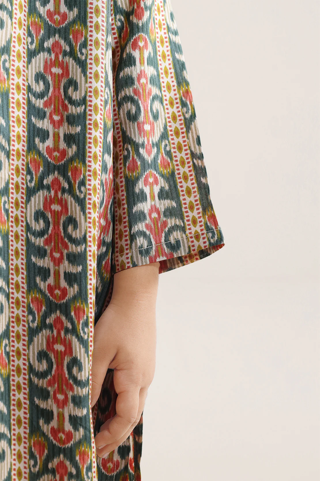 Printed Arabic Premium Lawn Stitched 2 Piece (Shirt/Trouser) For Kids - Image 4