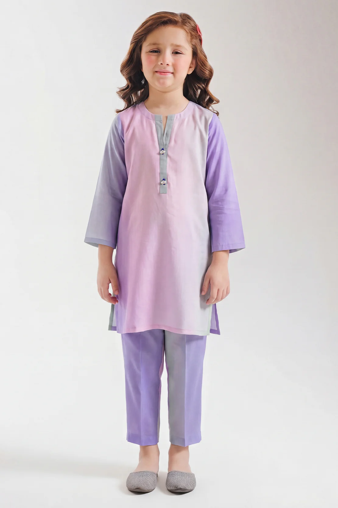 Printed Arabic Premium Lawn Stitched 2 Piece (Shirt/Trouser) For Kids