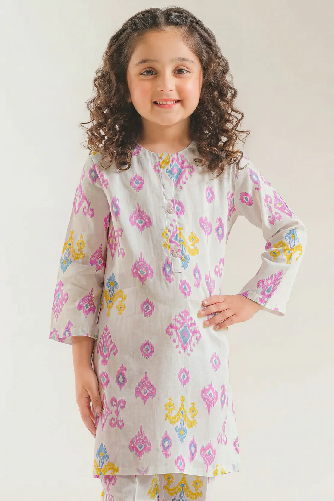 Printed Arabic Premium Lawn Stitched 2 Piece (Shirt/Trouser) - Image 2