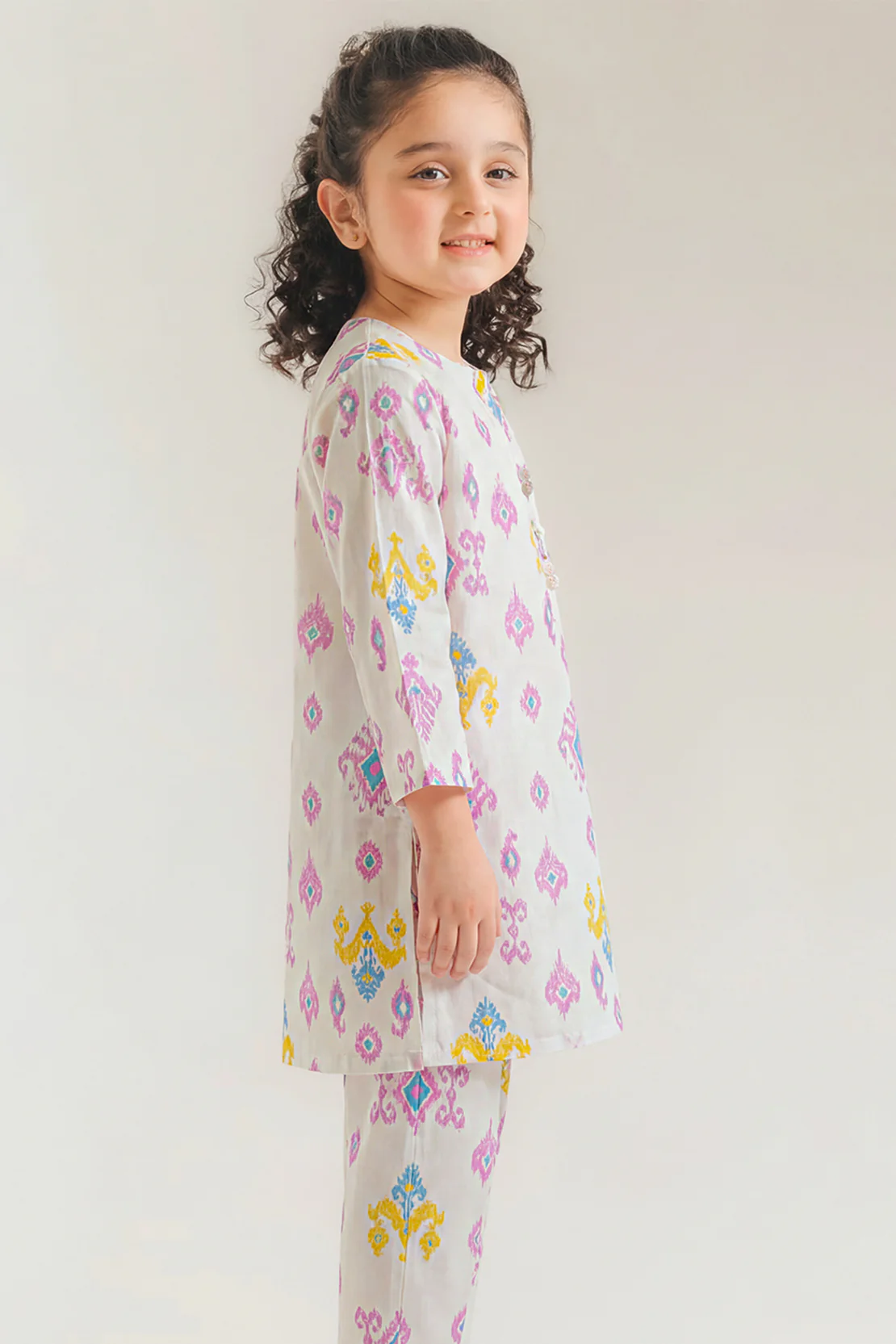 Printed Arabic Premium Lawn Stitched 2 Piece (Shirt/Trouser) - Image 3