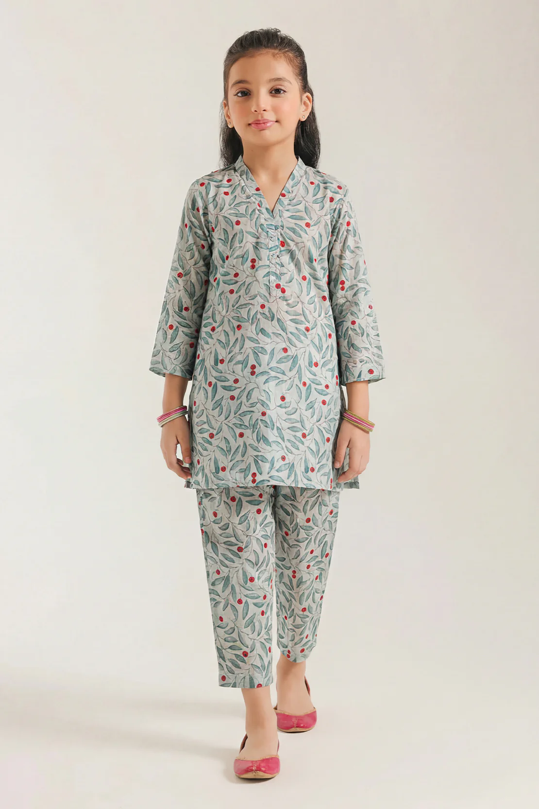 Printed Arabic Premium Lawn Stitched Shirt For Kids