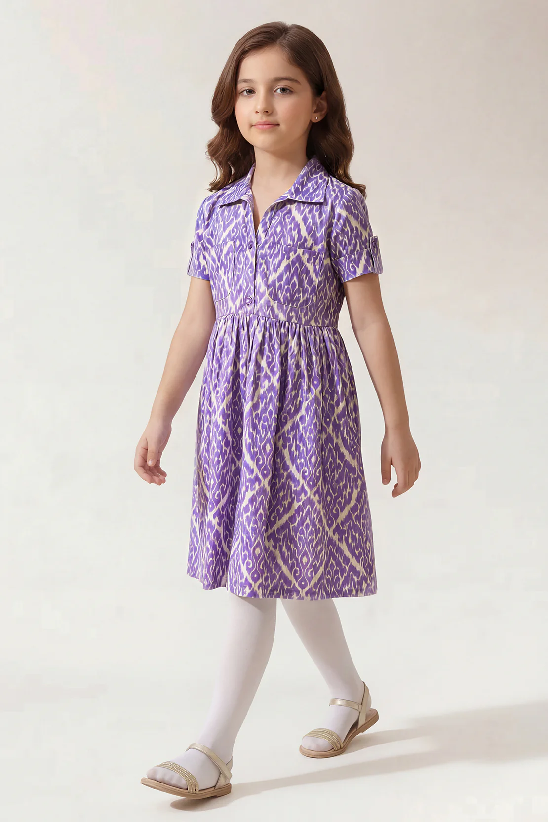 Printed Arabic Premium Lawn Stitched Shirt For Kids