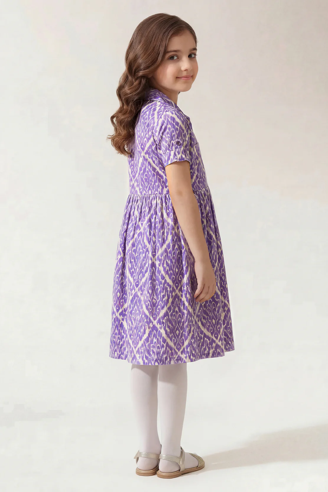 Printed Arabic Premium Lawn Stitched Shirt For Kids - Image 4