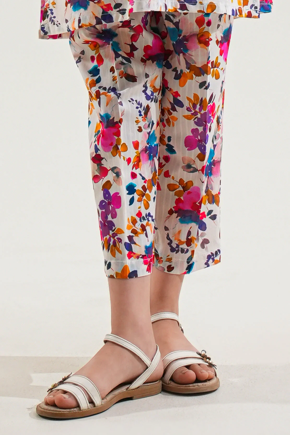 Printed Cambric Pant For Kids