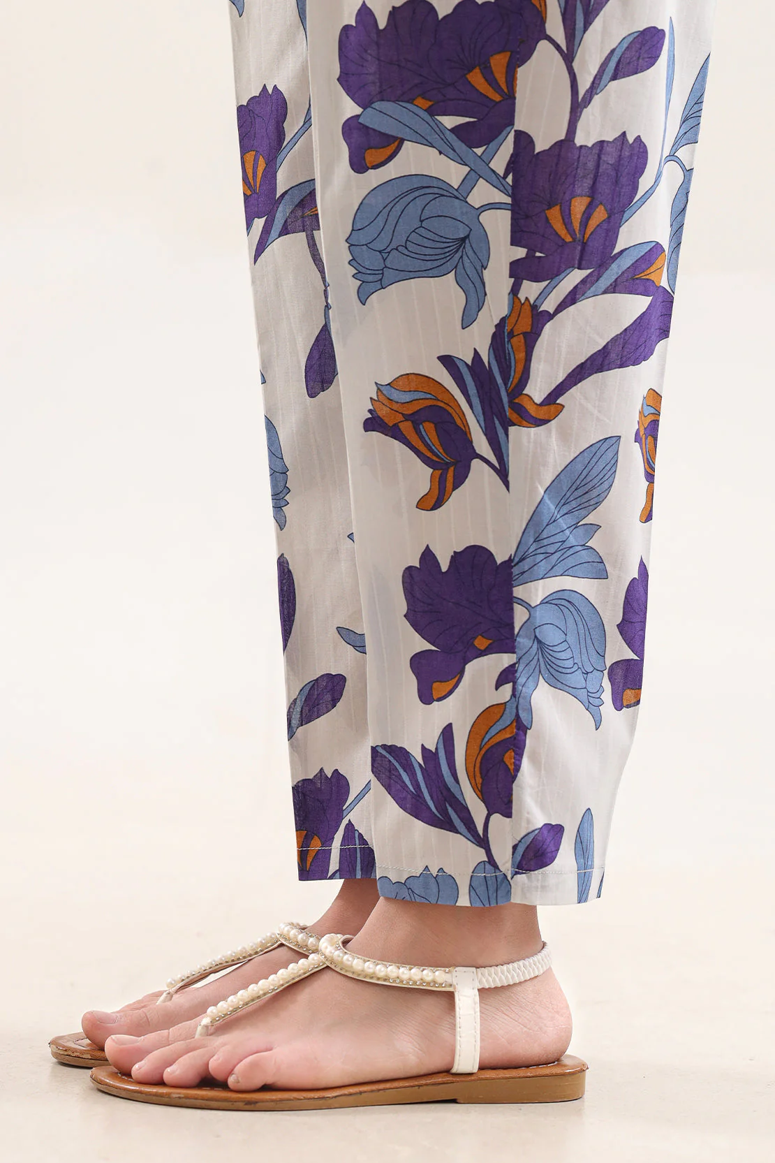 Printed Cambric Pants For Kids - Image 3