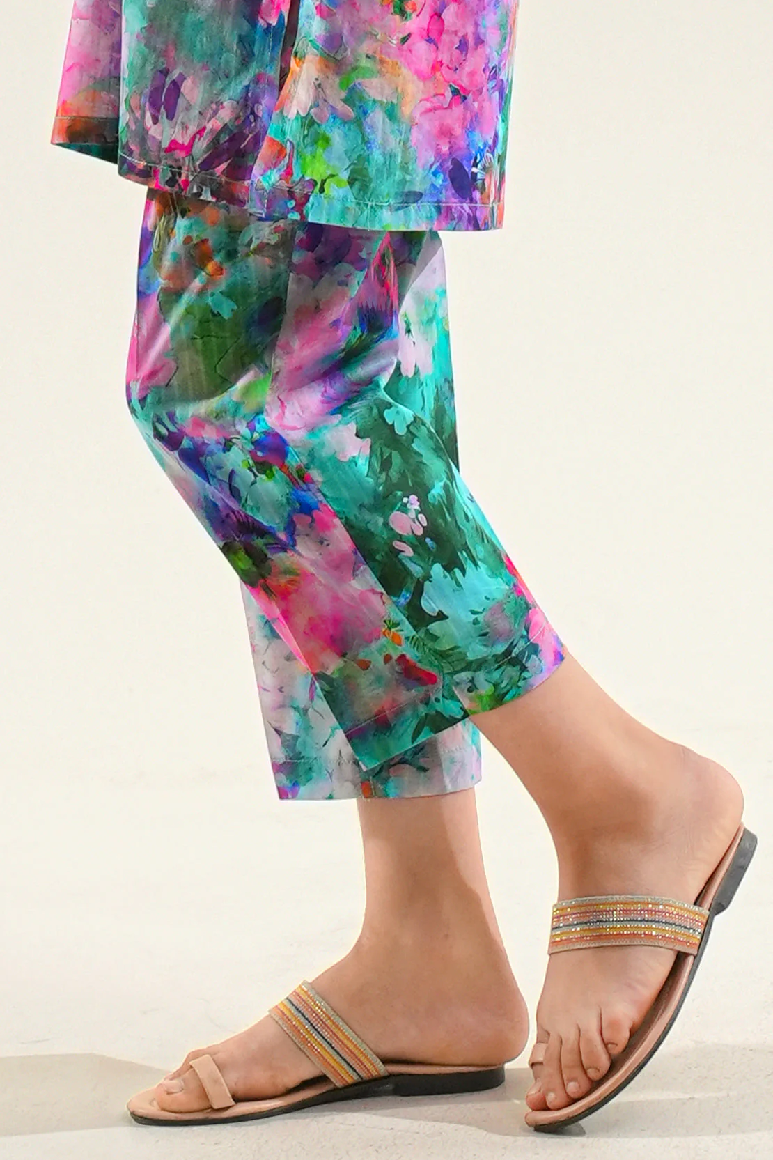 Printed Cambric Pants For Kids - Image 2