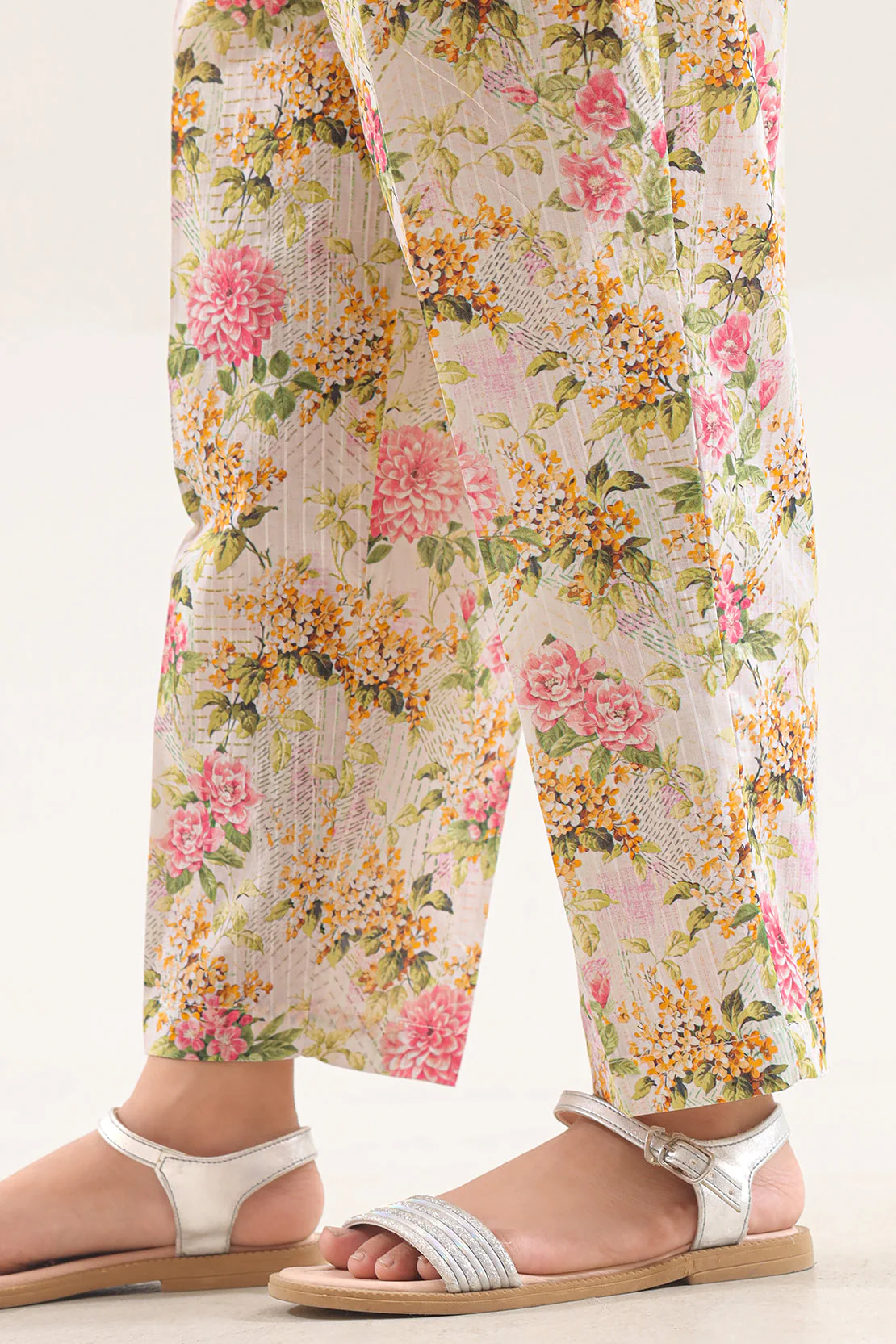 Printed Cambric Pants For Kids - Image 2