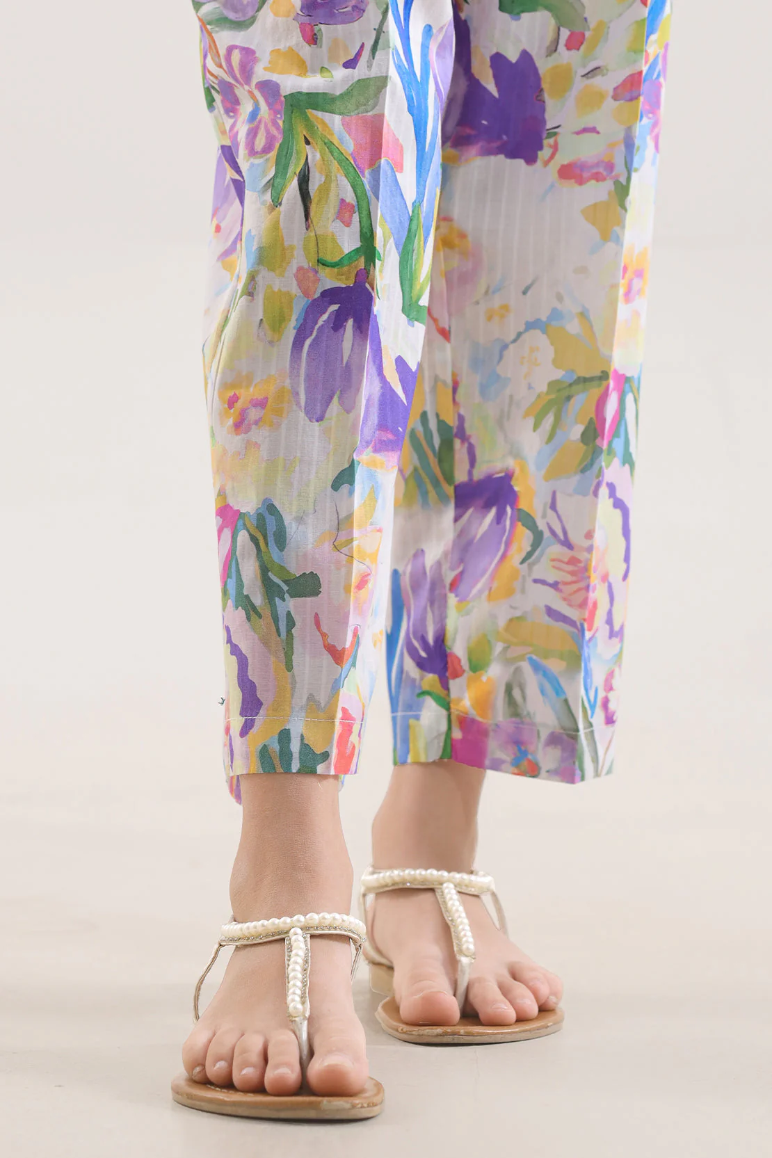 Printed Cambric Pants For Kids - Image 2