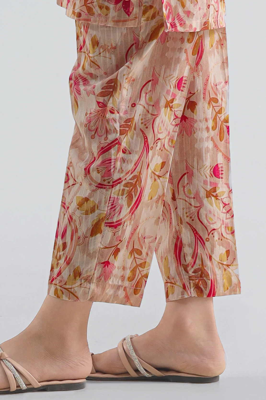 Printed Cambric Pants For Kids