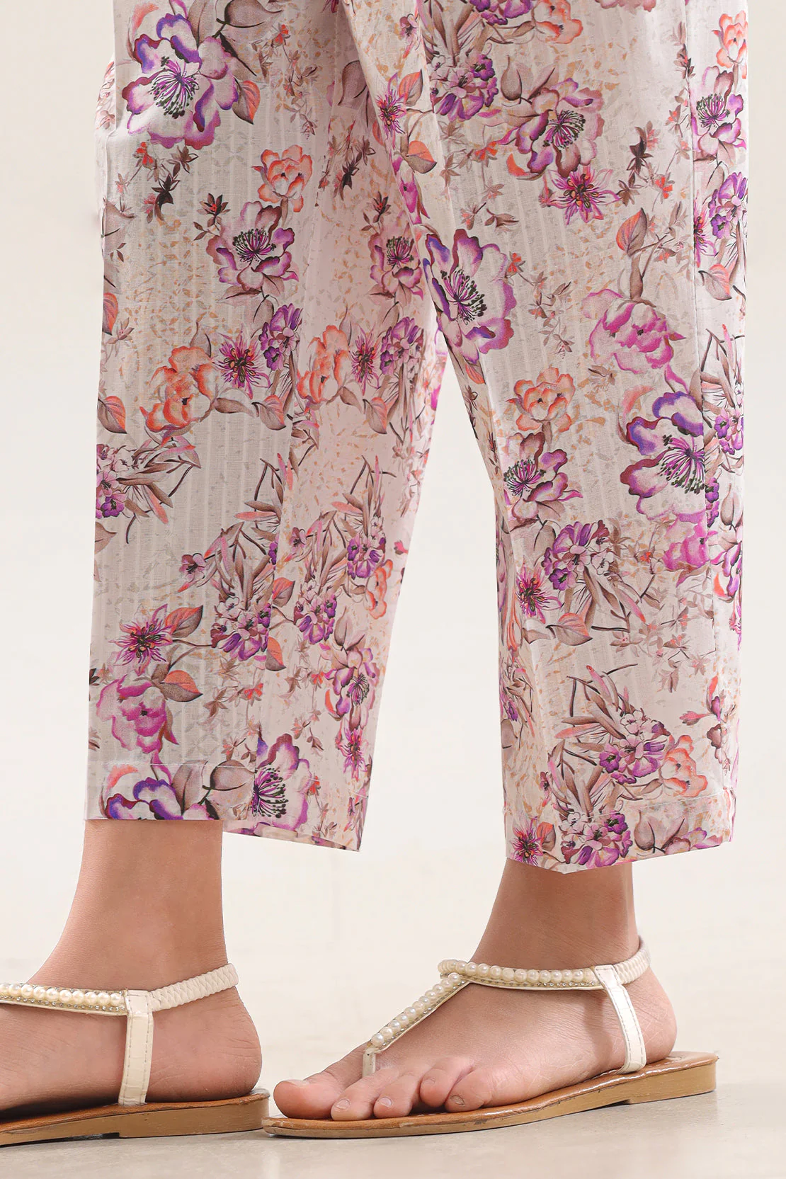 Printed Cambric Pants For Kids - Image 2