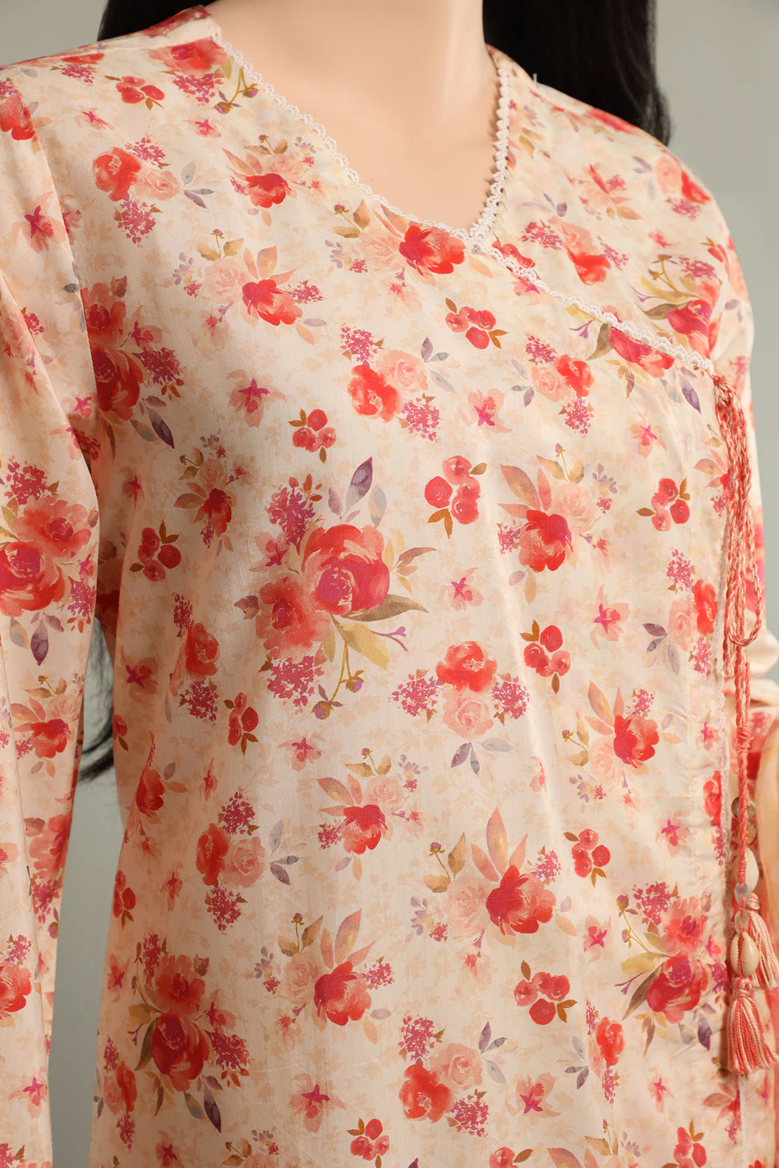 Printed Cambric Stitched 2 Piece (Shirt/Dupatta) - Image 3