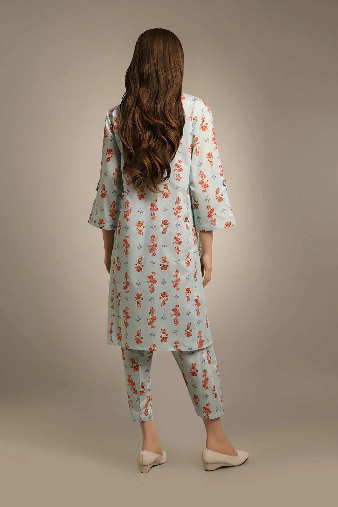 Printed Cambric Stitched 2 Piece (Shirt/Trouser) - Image 2