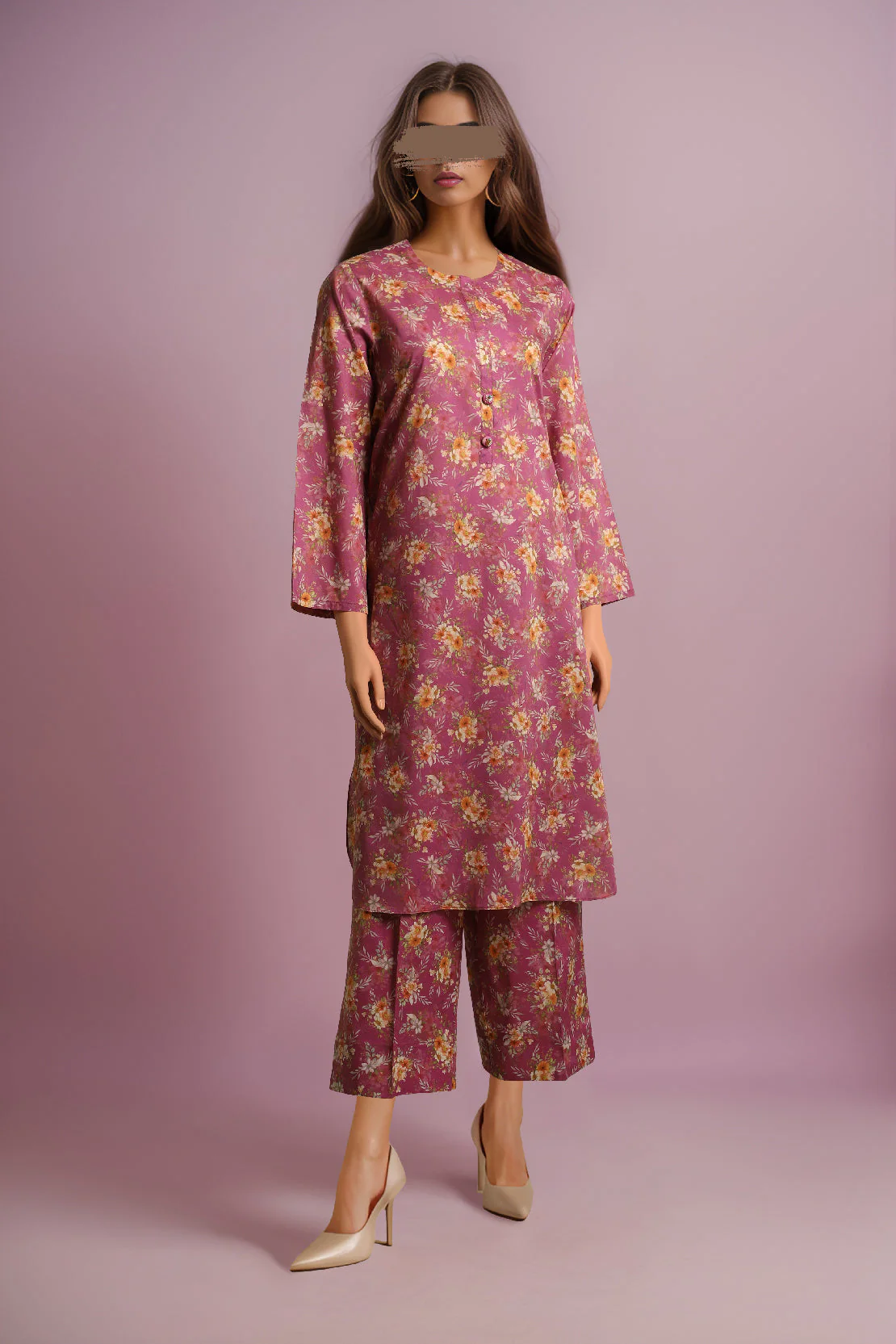 Printed Cambric Stitched 2 Piece (Shirt/Trouser)