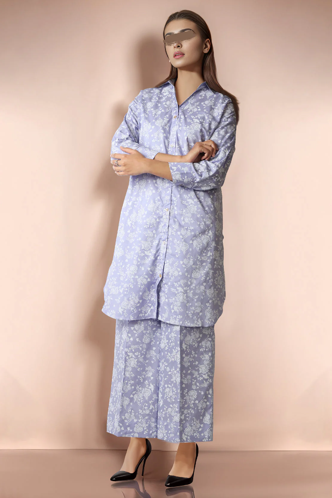 Printed Cambric Stitched 2 Piece (Shirt/Trouser) - Image 2