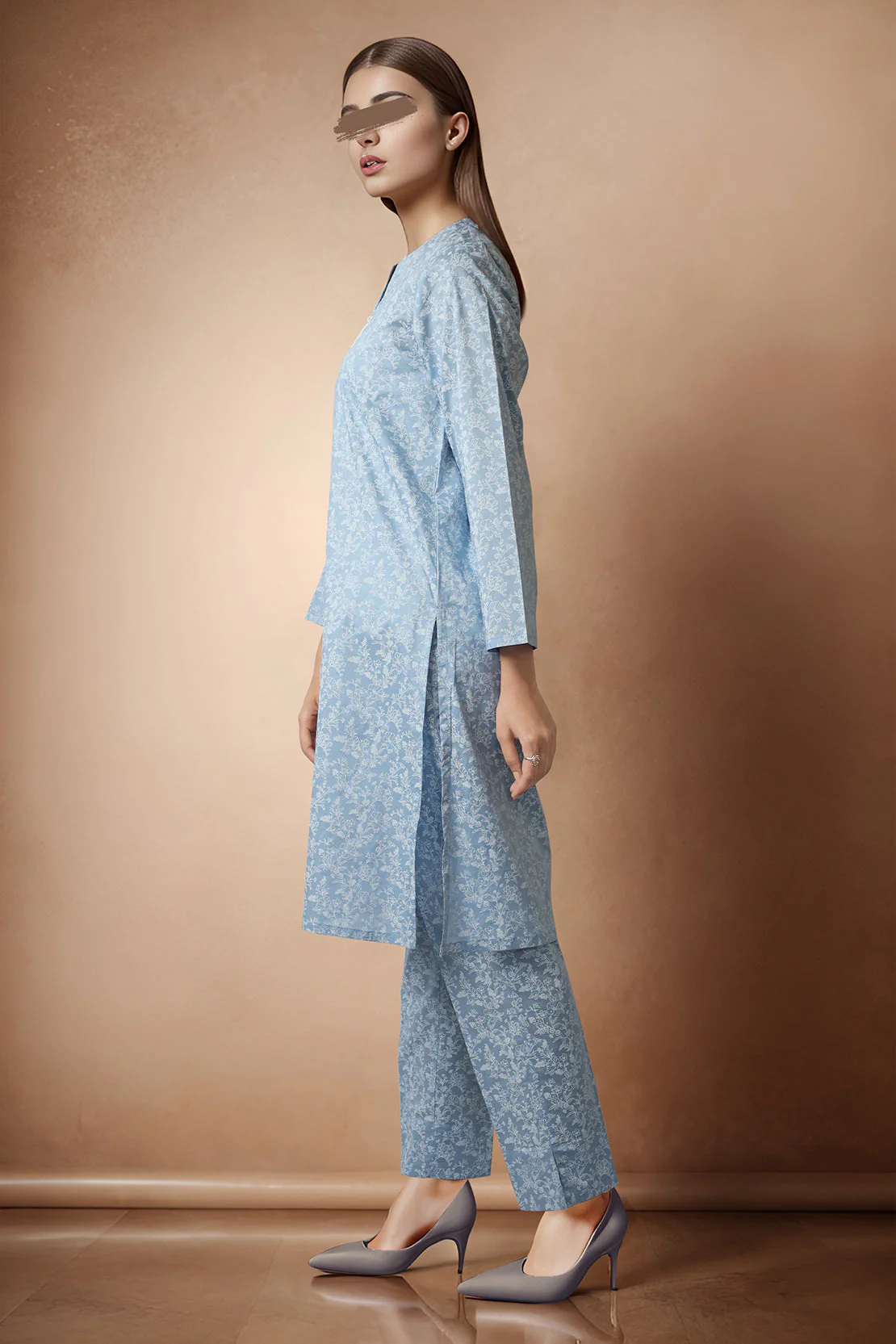 Printed Cambric Stitched 2 Piece (Shirt/Trouser) - Image 2