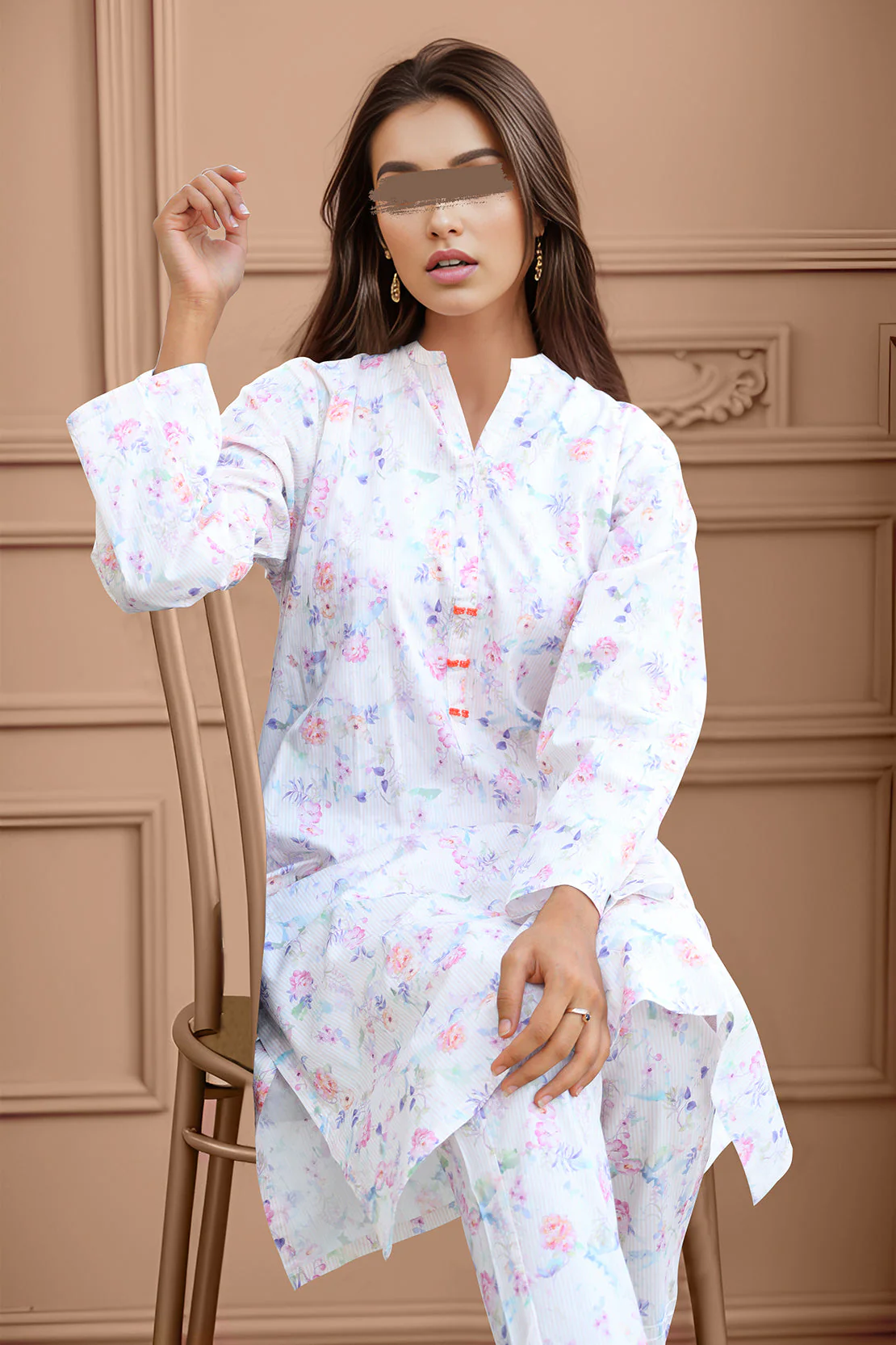 Printed Cambric Stitched 2 Piece (Shirt/Trouser) - Image 2
