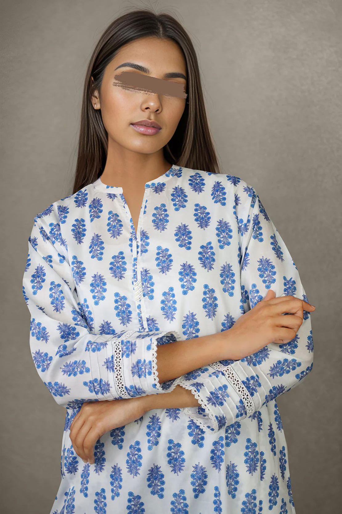 Printed Cambric Stitched 2 Piece (Shirt/Trouser) - Image 2