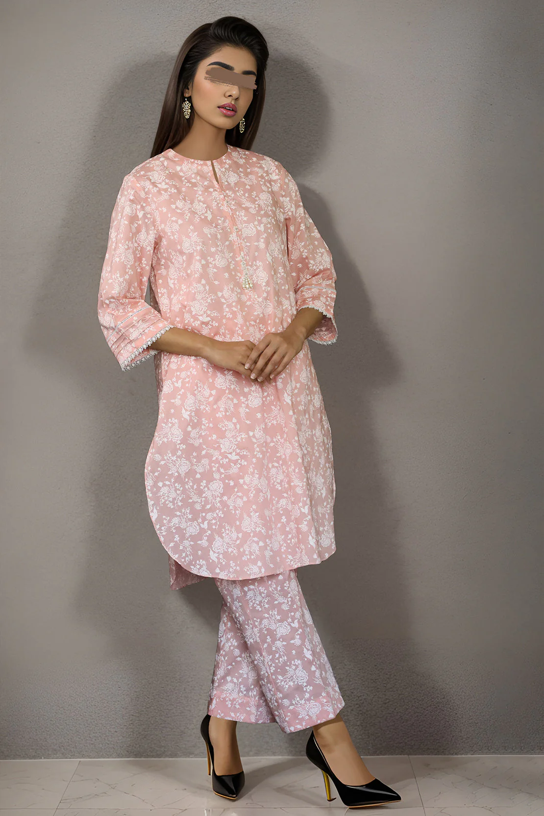 Printed Cambric Stitched 2 Piece (Shirt/Trouser) - Image 3