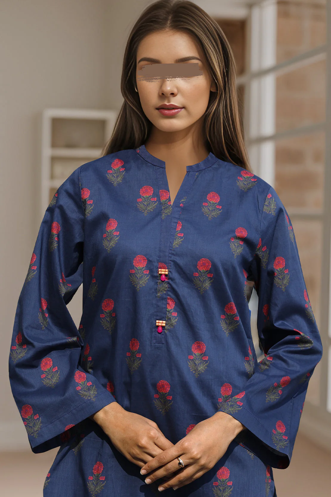 Printed Cambric Stitched 2 Piece (Shirt/Trouser) - Image 2