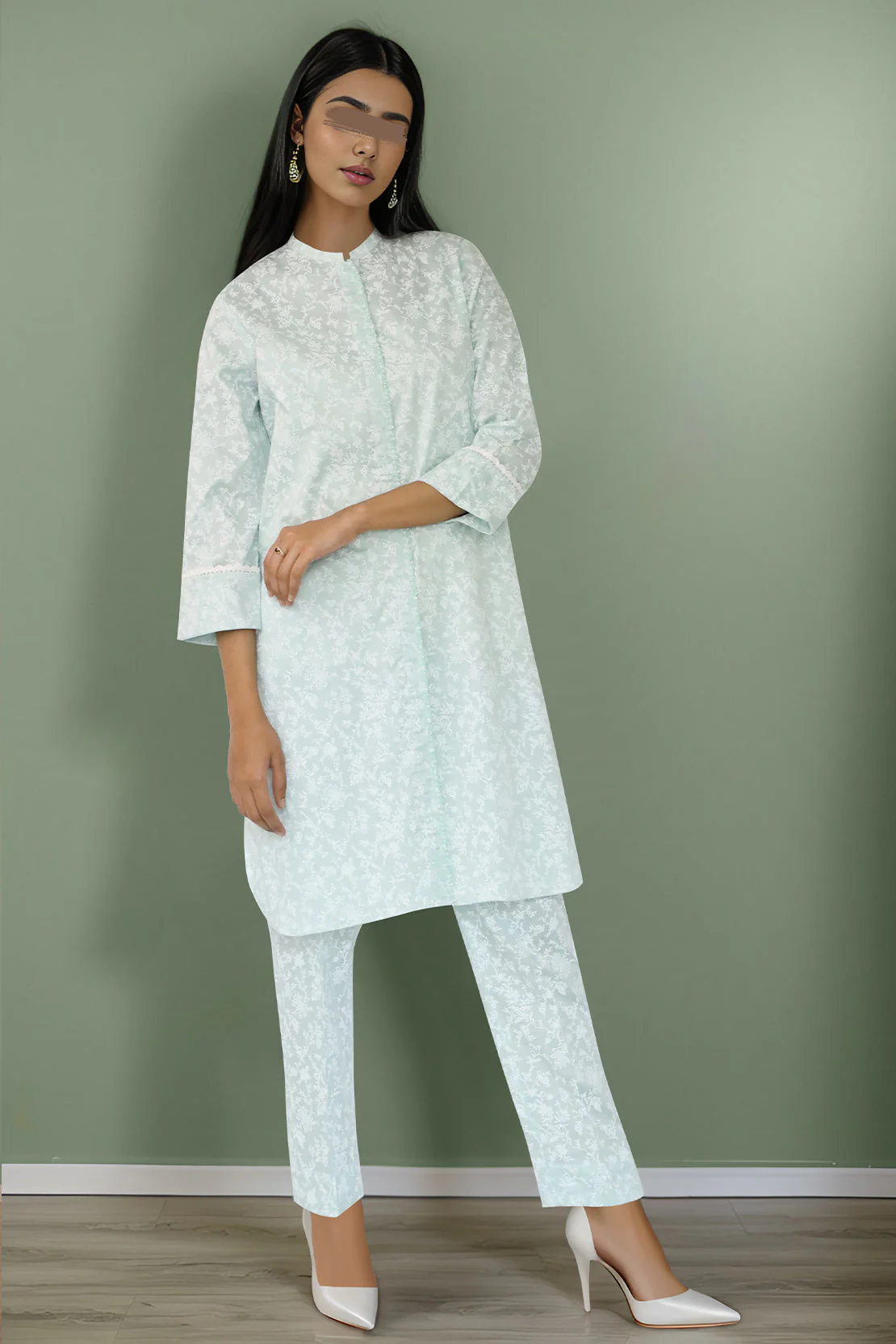 Printed Cambric Stitched 2 Piece (Shirt/Trouser) - Image 2