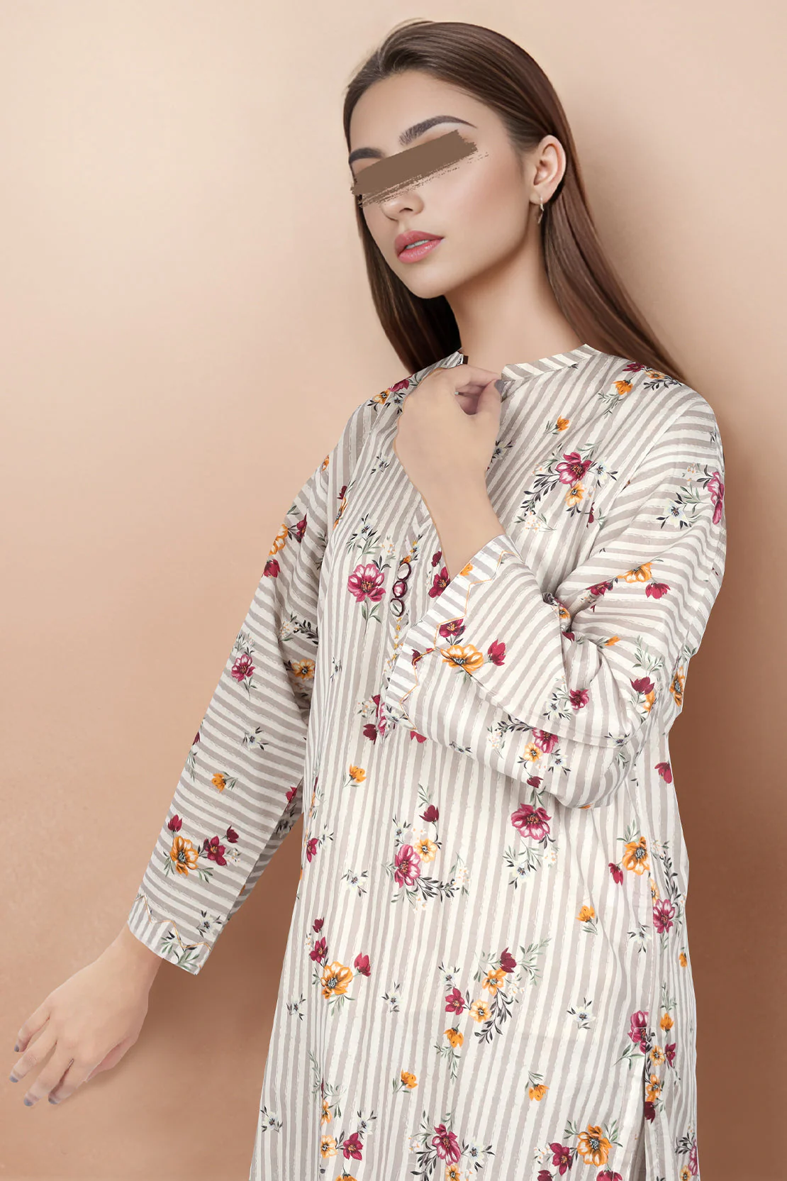 Printed Cambric Stitched 2 Piece (Shirt/Trouser) - Image 2