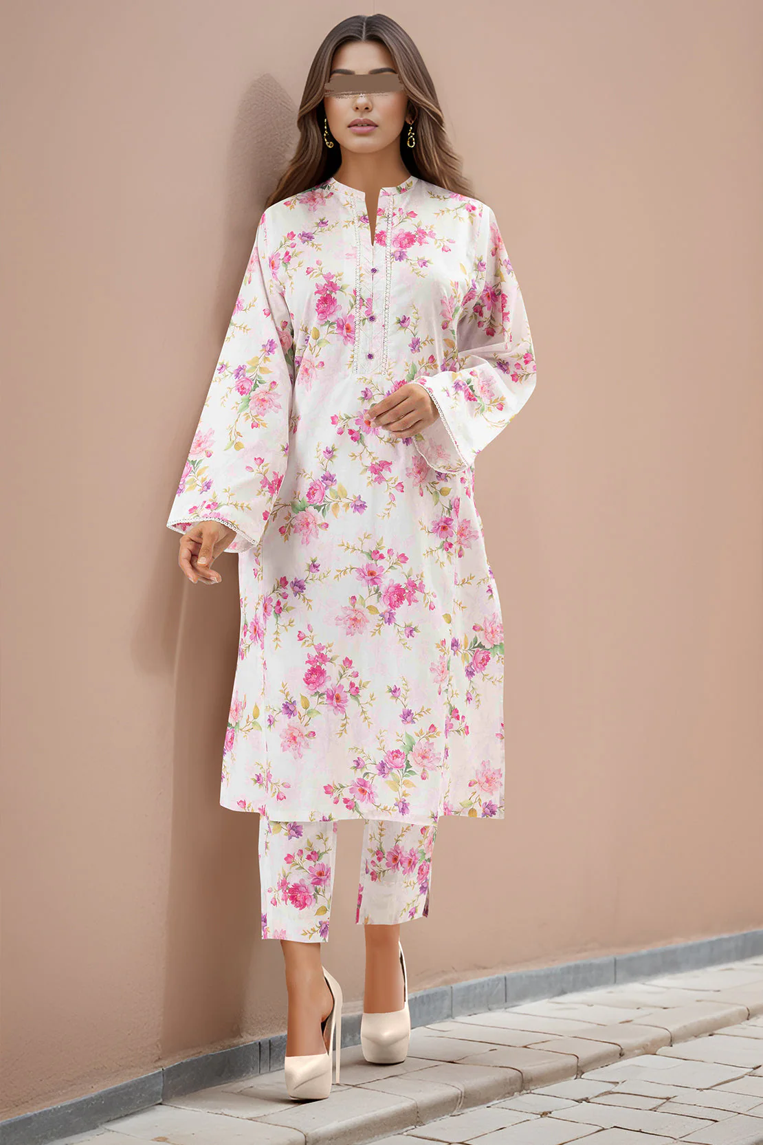Printed Cambric Stitched 2 Piece (Shirt/Trouser)