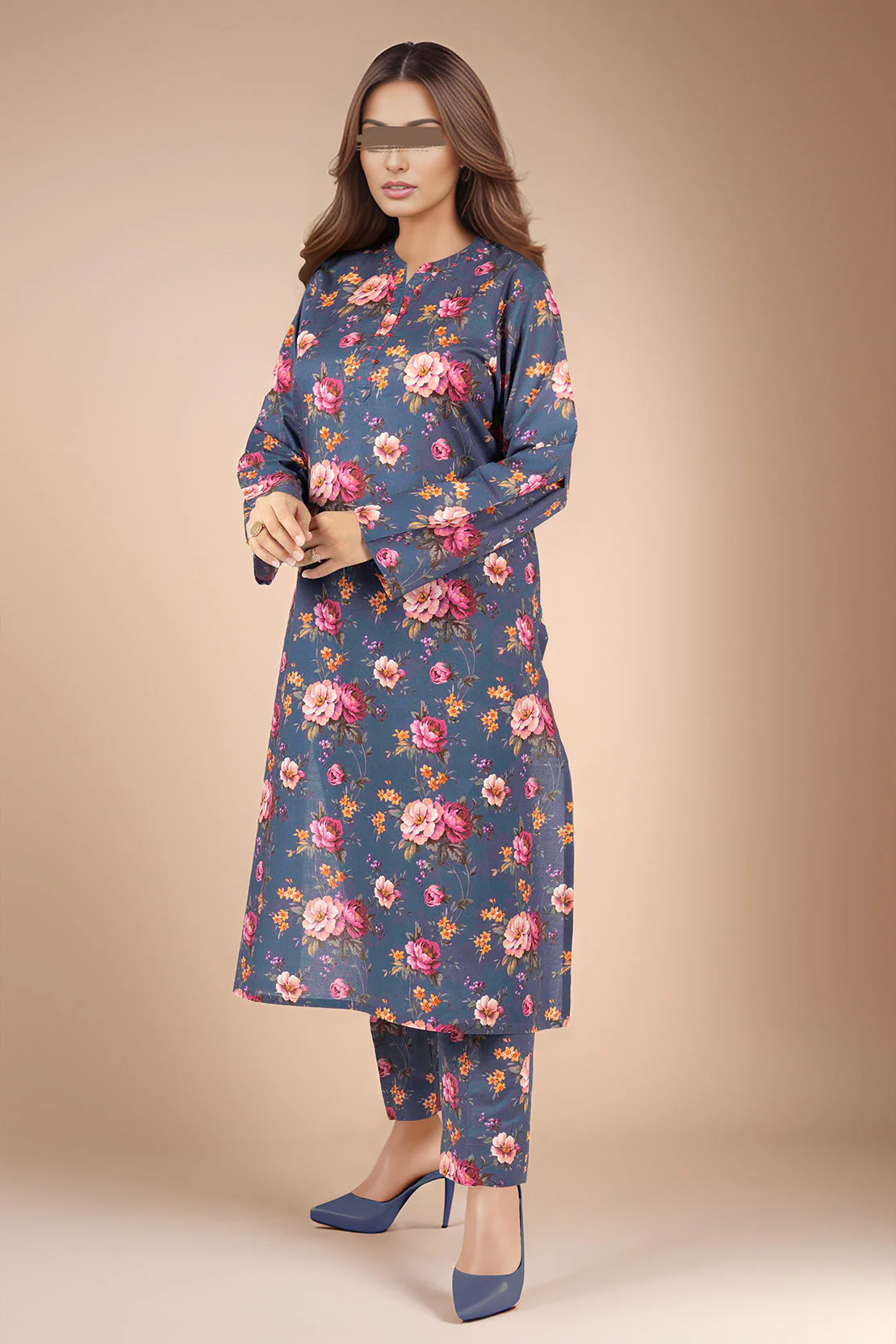 Printed Cambric Stitched 2 Piece (Shirt/Trouser)