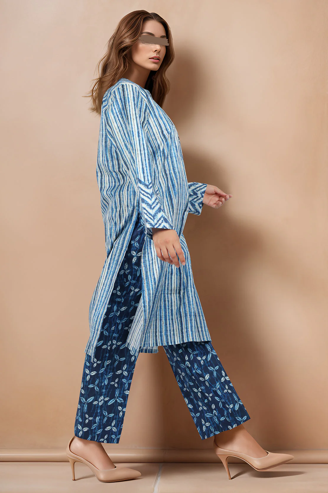 Printed Cambric Stitched 2 Piece (Shirt/Trouser) - Image 2