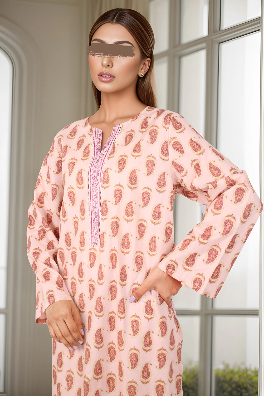 Printed Cambric Stitched 2 Piece (Shirt/Trouser) - Image 3