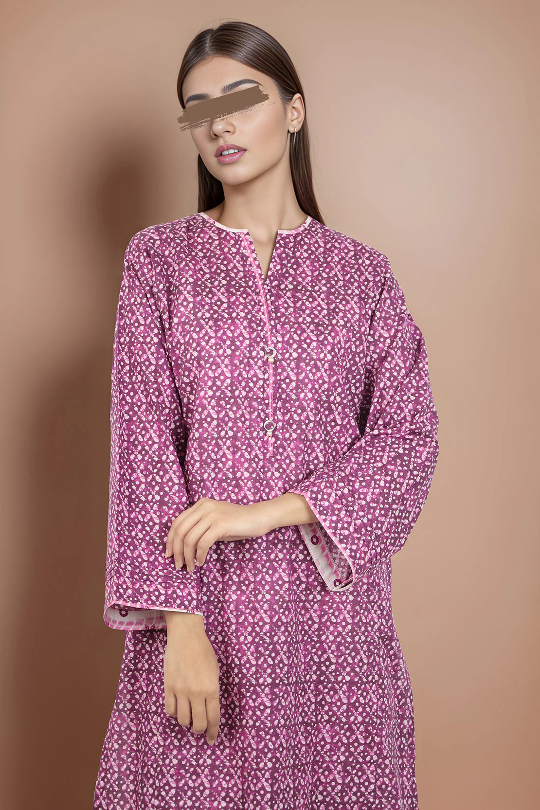 Printed Cambric Stitched Shirt - Image 2