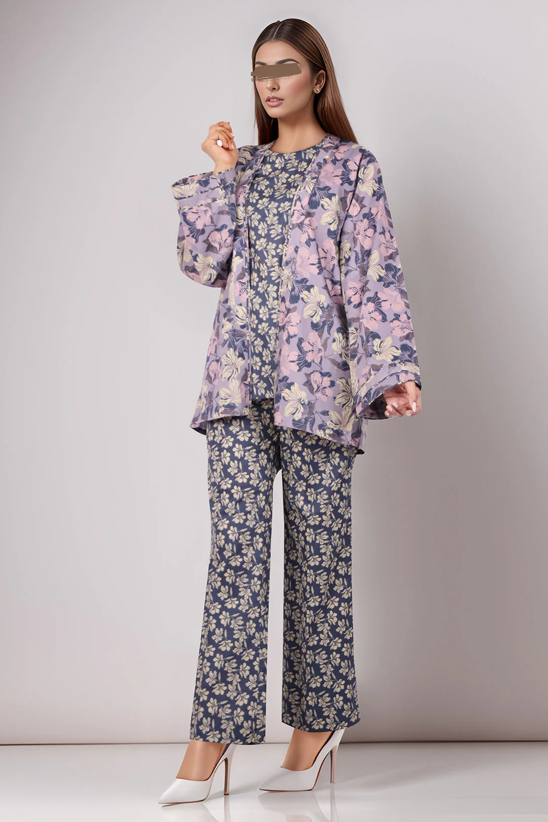 Printed Cambric Stitched 2 Piece (Shirt/Trouser) - Image 2