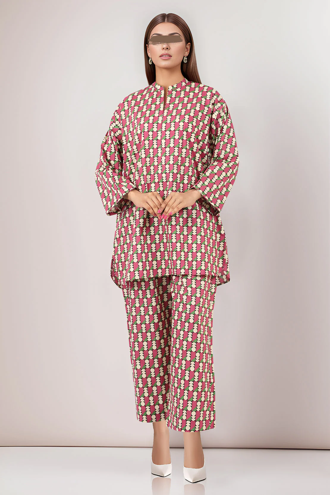 Printed Cambric Stitched 2 Piece (Shirt/Trouser) - Image 3